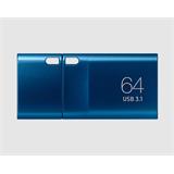 Samsung flash disk 64GB USB-C 3.1 (přenosová rychlost až 300MB/s) modrý