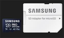 Samsung paměťová karta 128GB PRO Ultimate CL10 Micro SDXC Grade 3 (č/z: až 200/130MBs) + SD Adaptér