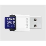Samsung paměťová karta 256GB PRO Plus micro SDXC (č/z až 160/120MB/s) + USB adaptér