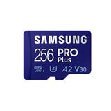 Samsung paměťová karta 256GB PRO Plus micro SDXC V3 TLC U3 (čtení/zápis: 160/120MB/s) + SD adaptér