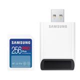 Samsung paměťová karta 256GB PRO Plus SDXC CL10 U3 V30 (č/z: až 180/až 130MB/s) + USB adaptér