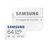 Samsung paměťová karta 64GB EVO Plus micro SDXC + SD adaptér