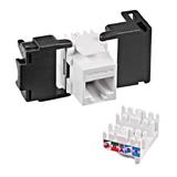 Schrack Keystone modul RJ45 nestíněěný,Cat.6 de-embedded,samozář.,SFA