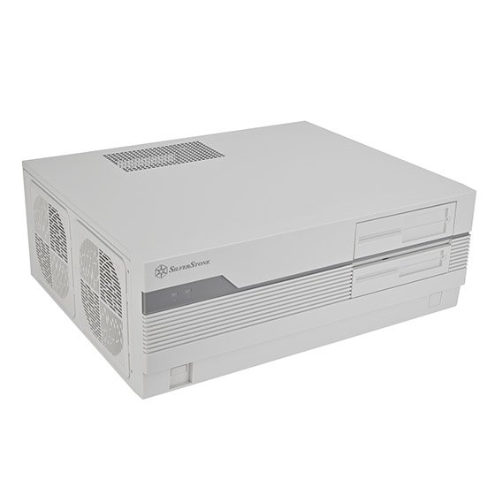 SilverStone Retro FLP01 bílá, HTPC/Desktop, ATX