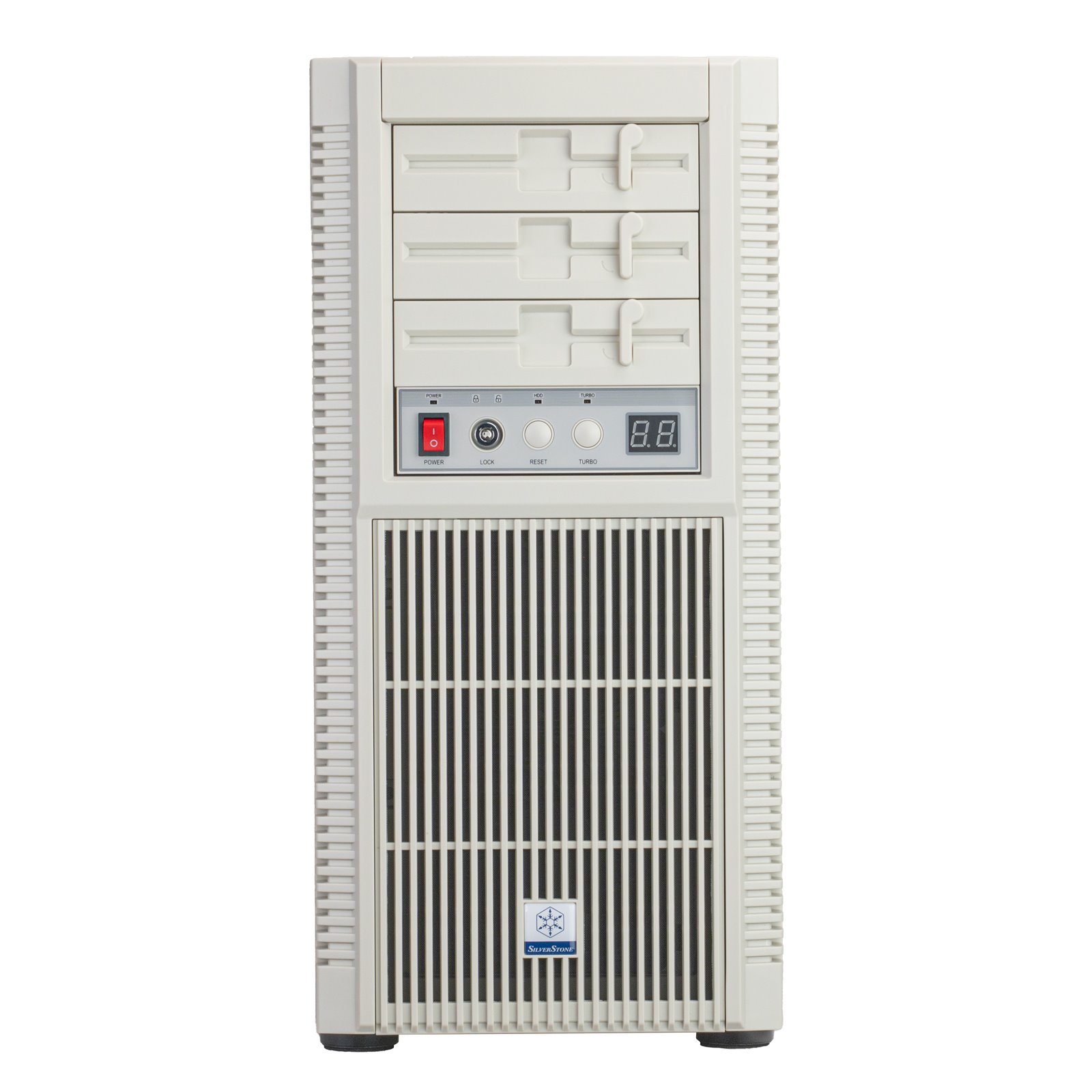 SilverStone Retro FLP01 bílá, HTPC/Desktop, ATX