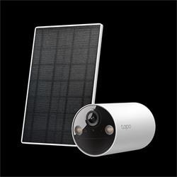 Solar-Powered Security Camera Kit 1 × Tapo C410, 1 × Tapo A201 SPEC: 2K (2304x1296), 2.4 GHz, Solar panel (5.2V, 2.5W)