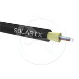 Solarix DROP1000 kabel 12vl 9/125 3,8mm LSOH Eca černý 500m SXKO-DROP-12-OS-LSOH
