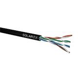 Solarix instalační kabel CAT5E UTP PE Fca venkovní GELOVÝ 305m/box SXKD-5E-UTP-PEG