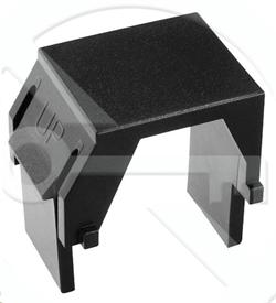 Solarix keystone záslepka do modulárních patch panelů nebo zásuvek černá SXKJ-0-BK