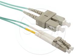 Solarix patch kabel 50/125 LCupc/SCupc MM OM3 1m duplex SXPC-LC/SC-UPC-OM3-1M-D