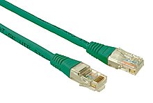 Solarix patch kabel CAT5E UTP PVC 0,5m zelený non-snag-proof C5E-155GR-0,5MB