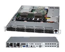 SUPERMICRO 1U chassis 10x 2,5" HS NVMe/SAS3/SATA3, 2x800W (plat), cloud DC