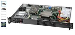 SUPERMICRO 1U server 1x LGA1200, , 4x DDR4 ECC, 2x 2.5" HS SAS/SATA, 200W (80+ Platinum), IPMI