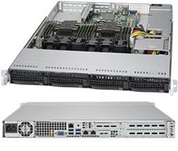 SUPERMICRO 1U server 2x LGA3647, iC621, 12x DDR4 ECC R, 4x SATA3 HS (3,5"), M.2, 600W, 2x1GbE, IPMI, WIO