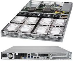 SUPERMICRO 1U server 2x LGA3647, iC621, 12x DDR4 ECC R, 8x 3,5 + 2x 2,5 SATA, M.2, 600W, 2x1GbE, IPMI, WIO