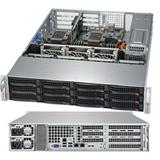 SUPERMICRO 2U SSG 2x LGA3647, iC621, 16x DDR4 ECC R, 12x SAS3 HS, HW RAID, 2x10GbE, 2x 1200W(80+tit.), IPMI