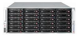 SUPERMICRO 4U chassis 36x 3,5" HS SAS/SATA (24x Front + 12x Rear/4xNVMe opt) +2x 2.5"opt., 2x1200W (80PLUS Titanium) 5Y