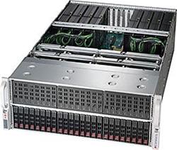 SUPERMICRO 4U GPU server 2xLGA-3647, C622, 24x DDR4 ER, 24x HS (2,5"), 8x GPU ready, M.2, 2+2 2000W, 2x10Gb BaseT,IPMI