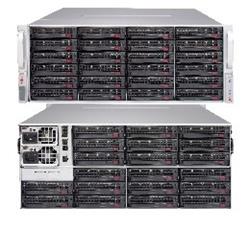 SUPERMICRO 4U JBOD Storage, 44x 3,5" HS HDD (24 front + 20 rear) Dual Expander SAS3 (12Gb/s) 2x1200W (Tit.)