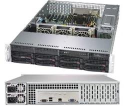 Supermicro A+ Server C0R/2U, Epyc 7351-SP3, 8x HS 3.5'' SAS3/SATA3- LSI 3008 12G SAS,Dual 1GB LAN 740W RPSU IPMI