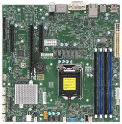 SUPERMICRO MB 1xLGA1151 (Core 8th/ 95W in 1U), Q370,4xDDR4,6xSATA3,M.2,4xPCIe 3.0 (x16, x1,2 x4),2xDP,DVI,Audio,2x LAN