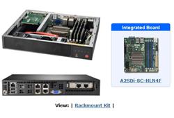 SUPERMICRO mini server Atom C3758, 4x DDR4 ECC, 84W, M.2, 4x 1Gb LAN, IPMI