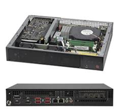 SUPERMICRO mini server LGA1200, W480E, 2x SO-DIMM DDR4, 2x SATA 1(2)x 2,5, M.2, 2x 1Gb, HDMI,DP,DVI, 180W zdroj