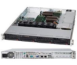SUPERMICRO server chassis CSE-815TQC-605WB 1U 4-Port 12Gbps Backplane Support 4x3.5, 4 x 3.5" hot-swap SAS/SATA, 2 full-