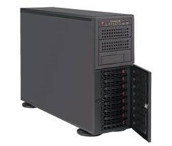 SUPERMICRO Tower/4U Workstation 2x LGA2011-3, iC612, 16x DDR4, 8x HS (3,5"), 2x920W, 2x10GbE, IPMI
