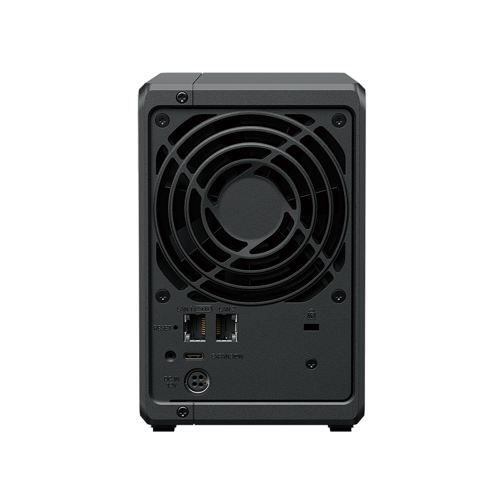 Synology DiskStation DS725neo+, 2-bay NAS, CPU DC AMD Ryzen R1600 64bit, RAM 4GB non ECC, USB-C, LAN 1x 2.5Gb + 1x 1Gb