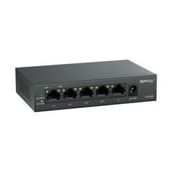 Synology PS500 switch - 5x 1Gb RJ-45 port, 4x PoE+ port, power budget 60W, bez ventilátoru
