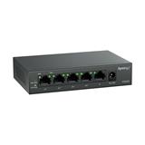 Synology PS500 switch - 5x 1Gb RJ-45 port, 4x PoE+ port, power budget 60W, bez ventilátoru