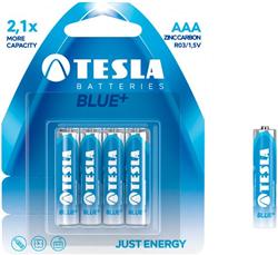 Tesla zinkové Blue+ baterie AAA R3, 4pcs/pack