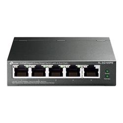 TP-LINK "5-Port Gigabit Easy Smart Switch with 4-Port PoE+, 4× Gigabit PoE+ Ports, 1× Gigabit Non-PoE Ports"