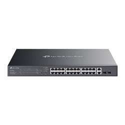 TP-link ES228GMP Switch 28G, 24x PoE+ (384W), 4SFP, Easy Managed, Rack