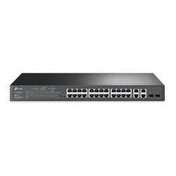 TP-LINK "JetStream™ 24-Port 10/100 Mbps + 4-Port Gigabit Smart Switch with 24-Port PoE+PORT: 24× 10/100 Mbps PoE+ Ports