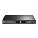 TP-LINK JetStream™ 24-Port Gigabit and 4-Port 10GE SFP+ L2+ Managed Switch with 24-Port PoE+PORT: 24× Gigabit PoE+ Por
