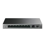 TP-link LS1210GP Switch 9G, 1SFP, 8x PoE+ (61W), kovový, Desktop