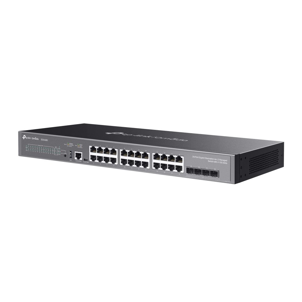 TP-link SG5428X Switch Omada 24G, 4SFP+, L2+ Managed, SDN, Static Routing, Rack