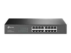 TP-LINK TL-SG1016D 16-Port Gigabit Switch, 16 Gigabit RJ45 Ports, 1U 13-inch Rack-mountable Steel Case