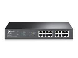 TP-LINK TL-SG1016DE 16-Port Gigabit Easy Smart Switch, 16 Gigabit RJ45 Ports, 1U 13-inch Rack-mountable Steel Case