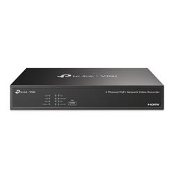 TP-link VIGI NVR1004H-4P PoE NVR, 4 kanály, 80Mbps, 4PoE+ (53W), 1xSATA (10TB), Audio, 2xUSB 2.0, HDMI, VGA
