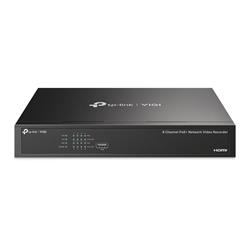TP-link VIGI NVR1008H-8MP PoE NVR, 8 kanálů, H.265+, 80Mbps, 8PoE+ (113W), 1xSATA (10TB), Audio, 2xUSB 2.0, HDMI, VGA