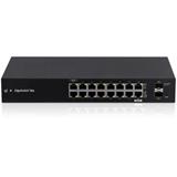 Ubiquiti Edgeswitch ES-18X, 18-Port Gigabit (16x RJ-45, 2x SFP), 1x PoE-in/out, DC konektor