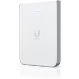 Ubiquiti Přístupový bod Dualband UniFi U6 In-Wall WiFi 6, Swittch 4-port 1Gb, MIMO 2.4 Ghz+ 5 GHz, 1/1x PoE in/out