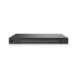 Ubiquiti UniFi Enterprise Audio/Video, enterprise switch pro A/V produkci, 20×10G SFP+, 2×100G QSFP28 uplinks, SMPTE ST