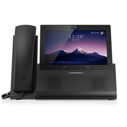 Ubiquiti UniFi TouchMax (Unlocked), prémiový stolní chytrý telefon, 7" HD displej, 5MP kamerou5MP kamera, černá