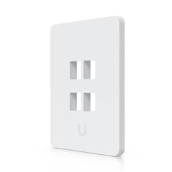 Ubiquiti UniFi univerzální vertikální nástěnná zásuvka, 4 porty pro keystone, přetíratelný kryt, balení 4 ks