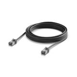 Ubiquiti UniFi Venkovní patch kabel C6A, ultra tenký a odolný stíněný kabel pro 10 GbE, 5m, Černá