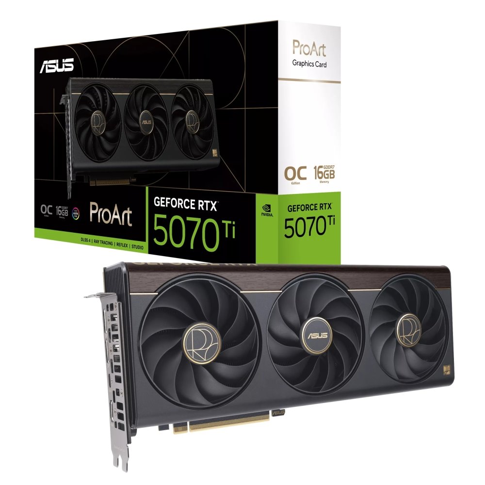 VGA ASUS ProArt GeForce RTX 5070 Ti 16GB GDDR7 OC